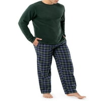 Plod tkalačkog stana muške majice i flanel pidžama set odjeće za spavanje