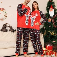 Elainilye Modni Porodični Božićni Pjs Kompleti Dugih Rukava Odjeća Za Spavanje Domaća Odjeća Štampani