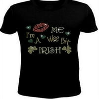 Bling Saint Patricks Day Kiss Me T-Shirt 2mdr-SC