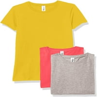 Marky G Odjeća za djevojke s kratkim rukavima kratkim rukavima od pune majice pamuk, xl, žuta vruća