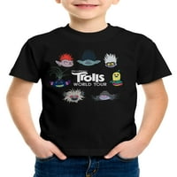 Trolls Boys Krug Grupa Grafički T-Shirt, Veličine 4-18