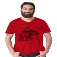 Duhovni životinjski slon trokut V-izrez T majice Muškarci Žene Brisco Marke X