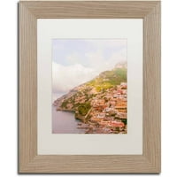 Zaštitni znak likovne umjetnosti 'Positano Amalfi Coast 3' platnena Umjetnost Ariane Moshayedi, bijeli