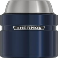 Thermos 16-unce nehrđajući čelik vakuum-izolirana King Compact boca, ponoćno plava