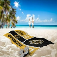 Boston Bruins NHL Colorblock personalizirani ručnik za plažu, 30 60