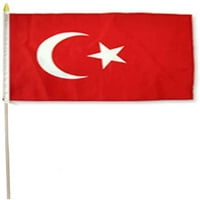 12x18 Veleprodaja Turske Country stick zastave 30 drveni štap
