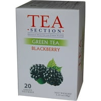 Odjeljak za čaj Blackberry kesice zelenog čaja, broj, 1. oz