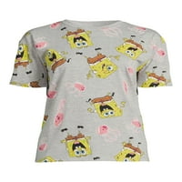 SpongeBob SquarePants ženski Juniori pletena grafička majica