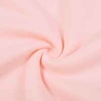 Ženski modni Casual jednobojni Dugi rukav Valentinovo Pink s