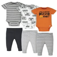 Onesies Brand Baby Boys Bodysuits & Hlače Set, 6-komadni set odjeće, veličina NB-12m