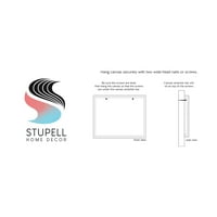 Stupell Industries Botanički slojevito slikovni strojevi Galerija slika zamotana platna Print Wall Art,