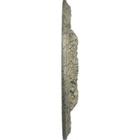 Ekena Millwork 3 8 od 5 8 ID 1 2 P Granada plafon medaljon , ručno oslikana dvorac kamena pucketanje