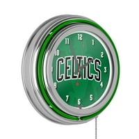 Hromirani Neonski Sat Sa Dvostrukom Prečkom-Fade-Boston Celtics