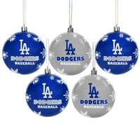 Forever Collectibles MLB shatterproof Ball Ornaments, Los Angeles Dodgers
