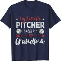 Moj Omiljeni Bacač Me Zove Baka Bejzbol Igrač Baka T-Shirt