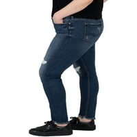 Silver Jeans Co. Ženske uske farmerke Suki srednje veličine Suki