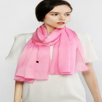Ženski šalovi i oblozi za večernje haljine poput Šifonskog ružičastog svilenog šala formalni svileni šalovi