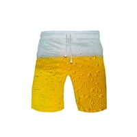 Bescita Muška labava tiskanje kratke hlače za pivo za piće Brze suhog kupaćeg kostimi