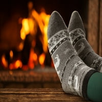 Airpus dvoslojna čarapa za prazničnu posadu, dom za Božić, Veliko muško pakovanje