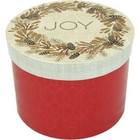 Vrijeme za odmor za odmor Joy Joy Okrugla Poklon kutija