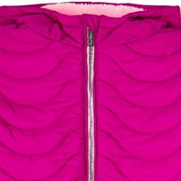 Ograničeno također Puffer jakna za djevojčice sa podstavom od Fau krzna, veličine 4-16