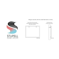 Stupell Industries Budite mirni Budite jednorog Playful Quote Pastel Cvjećara Grafička umjetnost Black
