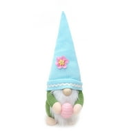 Uskrs Ornament, šešir bezličan Gnome lutku sa Egg Desktop Decor Festival dekoracije za dom