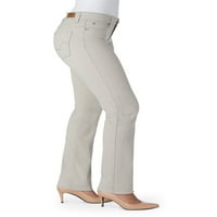 Potpis Levi Strauss & Co. Ženske i ženske plus veličine srednjeg porasta moderne ravne traperice