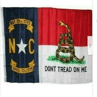 Carolina NC Gadsden ne gazi na mene zlatna američka američka zastava 68d najlon