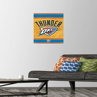 Oklahoma City Thunder - Logo Zidni poster sa push igle, 14.725 22.375