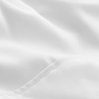 Bare Home Microfiber 8-komad sive i bijele krevet u torbi, Split Queen