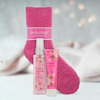 Bodycology Pink Vanilla Mist & krema za tijelo sa udobnim čarapama, komad