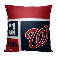 Washington Nationals MLB blok u boji personalizirani 18 18 jastuk
