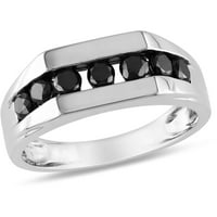 Carat T.W. Black Diamond 10kt bijeli zlatni prsten