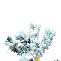 Vickerman 5 'Slonovana smreka umjetna božićna drvca, čisto bijela svjetla sa jednim kalupom