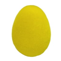 Način da se proslavi Flocked Uskrs Egg Tabela dekor, u., Žuta