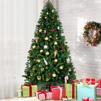SmileMart 7. Ft unaprijed osvijetljeno božićno drvo sa toplim svjetlima, zeleno