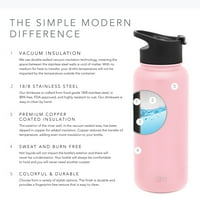 Jednostavan moderan oz. Summit boca za vodu - Tumbler Metal tikvica od nehrđajućeg čelika sa poklopcima