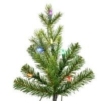 Vickerman 5,5 'Moutauk Pine umjetna božićna olovka, višebojna dura-lit LED svjetla - Fau Tanak božićno