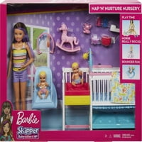 Barbie Skipper Babysitters INC NAP N NJEGOVOG VOĐENJA Playset sa Brunette Lutkom, bebom i dodacima