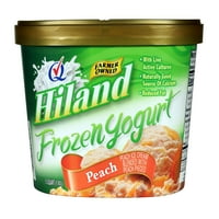 Hiland Peach Frozen Yogurt, oz