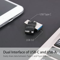 Silicon Power 64GB Flash Drive C tip C USB 3. Gen Swivel Dual Flash Drive, spreman za USB C pametne telefone,