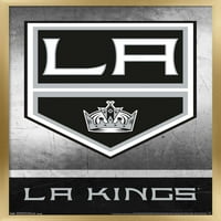 Los Angeles Kings Logo Zidni plakat sa drvenim magnetskim okvirom, 22.375 34