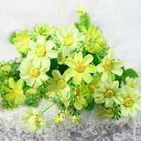 Bouquet Heads Lažni Chrysanthemum, simulacija Daisy Artificial SILK Cvetni kućni hotelski buket Bridal