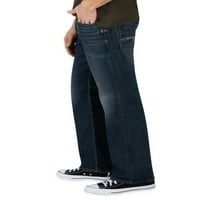 Srebrna Jeans Co. Muški Gordie Loot Fit ravno traperice za noge, pojaseve veličine 28-44