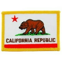 Pinmartova vezena zakrpa američke državne zastave - kalifornijska Zastava