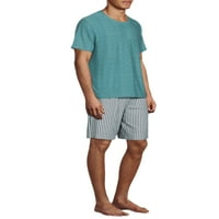 Muški kratki rukav Top & Shorts Setovi odjeće za spavanje, veličine S-2XL, muške pidžame