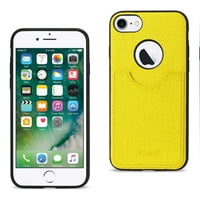 Iphone Case iPhone Anti-slip zaštitni poklopac za teksturu sa utorom za kartice u žutoj boji