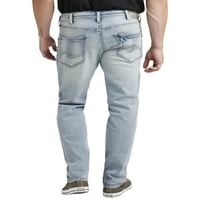 Silver Jeans Co. Muške Eddie opuštene traperice sa suženim nogama velike i visoke, veličine struka 38-56