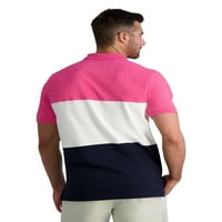 Chaps Muška klasična kroja Pique Polo majica sa blokadom u boji, veličine XS-4XB